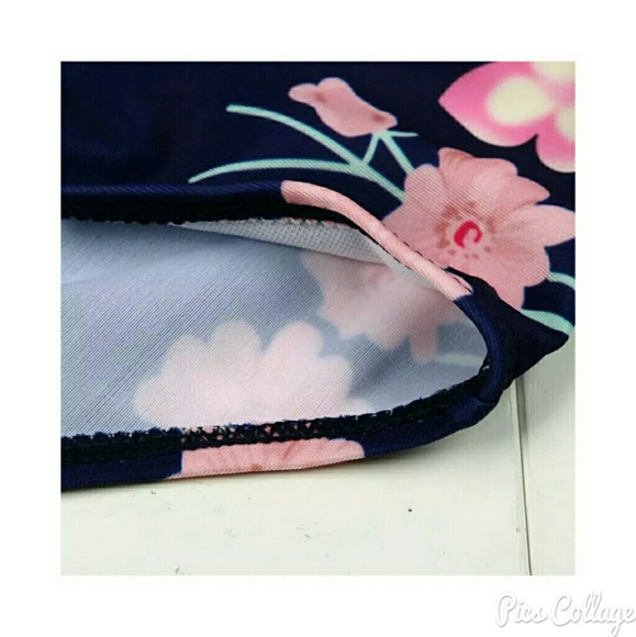 Blue High Waist 2pc Swimsuit - Picture 6 of 7